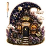 Générique Needle Punch Kit - 3D Fabric DIY Crafting Supplies | Cottage