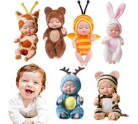 Générique Neonato - Mini s realistici per Neonato, Giocattoli in Miniatura Design Animale per Banchetti 6 pezzi/Set di s Reborn, Giocattolo our Banquet, Matrimonio, Compleanno e Regalo