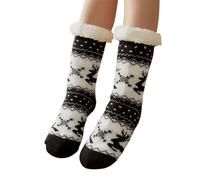 Générique Nero Auto invernale in lana foderata in pile per uomini e donne, stivali termici comodi, spessi e morbidi calzini senza che si tengano caldi, Le Noir, Taglia unica