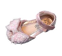 Générique Nero Ragazza Stivaletti scarpe da ballo ragazze vestito Performance principessa scarpe perline paillettes arco gancio fibbia traspirante e confortevole Ragazza Metallico Inverno Stivali