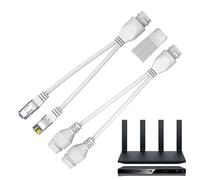 Générique Network Splitter Poe Adapter - Ethernet Combiner Device | LAN per connessioni stabili, Efficient PoE Extender, Safe Networking Tool, Power Over Management, Reliable Accessory