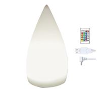 Générique Night Light - Drop Shape Ricaricabile Lights With Remote Control | 16 RGB Colori 4 Modalità LED Lamp | For Home Kitchen Bedroom Nightstand Apartment Garden Balcony Restaurant