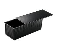 Générique Non Stick Bread Pan - Carbon Steel Loaf Pan, Corrugated Design with Tight Lid, Baking Tin with Easy Release, Kitchen Bakeware for Home Bakery Cafe, Panini per ristorante Daily Use