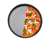 Générique Non Stick Pizza Pan - Pizza Baking Tray | Pizza Trays for Oven | Carbon Steel Non Stick Pizza Pan with Good Thermal Conduction Washable Baking Supplies Bakeware Trays