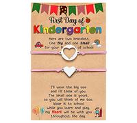 Générique Nonna Gioielli Torna a scuola regali madre figlia braccialetto set per 2 giorno scuola braccialetto mamma e me bracciali per madre figlia ragazze ragazzi Mm naturale Gioielli, Taglia unica