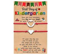 Générique Nonna Gioielli Torna a scuola regali madre figlia braccialetto set per 2 giorno scuola braccialetto mamma e me bracciali per madre figlia ragazze ragazzi Mm naturale Gioielli, Taglia unica