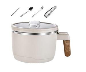 Générique Noodle Bowl - Pro | Microonde - Per Tagliatelle Microondabile E Grande Da Zuppa Con Coperchio -Pasta Portatile In Acciaio Isolato | Tazón Para Sopa | | 2026 Pro |