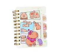 Générique Note di taccuino - Note per quaderni carini per la scuola | Taccuino arrotolato dello studente Capybara, libro di appunti creativi Blocco note di cancelleria per forniture carine
