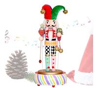 Générique Nutcracker Music Box - Christmas Seasonal Decor for Festive Display | Exquisite Collectible Home Decoration with Classic Melody for Mantel Office Desk Bookshelf, 13,5 x 13,5 x 32 cm