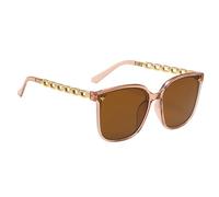 Générique Occhiali da sole da donna, stile classico, retrò, da donna, modello leggero anti-UV, per spiaggia, guida, festival e , stile alla , Tè Al Carone Fette di Tè, Se référer au