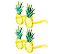 Générique Occhiali Di Ananas - 2 Coppie Di Occhiali Originali | 2 Coppie Di Lune-Ttes A Forma Dee Frutta, Stile Hawaii Tropicale Per Stand Foto, Piscina, Spiaggia