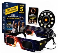 Générique Occhiali Eclipse Solare 2026 - Set di 5 certificati ISO 12312-2 Osservazione Sole