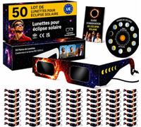 Générique Occhiali Eclipse Solare 2026 - Set di 50 certificati ISO 12312-2 Osservazione Sole