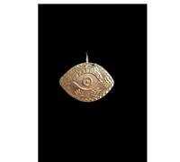 Générique Occhio di protezione, fatto a mano in ottone, collezione Ex-Voto, 7 x 5 cm