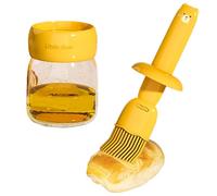 Générique Oil Dispenser Bottle, Kitchen Cooking Container Brush, Precise Per Spout Grill, 7x7x17cm Home, Camping, Ristorante, and Bar Use Without Compromising Functionality