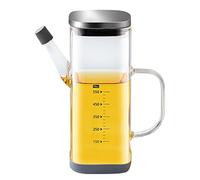 Générique Olive Oil Bottle, Oils Pouring Container, 3.14x7.28 Inches Leak Proof Spout Design Refillable Glass Build, Cooking Dispenser Spouted for Kitchen, Grill, Campeggio, Bar, Ristorante Use