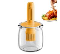 Générique Olive Oil Dispenser Bottle, Retractable Cooking Container with Brush, Multifunctional Tool, 3,19 x 3,19 x 6,18 pollici for Kitchen, Barbecue, Home, Ristorante Use, White, Yellow, Green