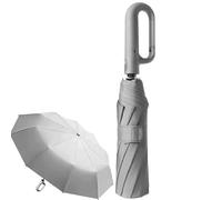 Générique Ombrello Da Viaggio Antivento, Ombrello Pieghevole Compatto, Ombrello Da Donna Protezione UV Dal Sole E La Pioggia | Maniglia Gancio Completamente Automatico | Portatile Spessore Durevole P