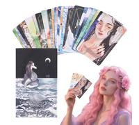 Générique Oracle Cards, Dreamy 60card Deck, 3,94 x 2,36in Beginner-Friendly Design, Inspirational Visuals, Wisdom Mindfulness Game for Home, Dorm, School, Camping, Entertainment