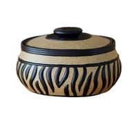 Générique Organizzatore di gioielli - Organizzatore con stampa zebra per piccoli gioielli | Contenitore in resina con coperchio,per anelli Orecchini Donne Ragazze sposate Matrimonio Camera