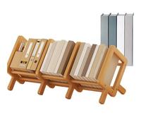 Générique Organizzatore di libri, scaffale da scrivania | Rack per libreria reclinabile in legno - Libreria multifunzionale per la lettura di Nook, Organizzazione dello