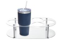 Générique Organizzatore di stoccaggio per bottiglie d'acqua,Range bicchieri a piedi e bicchieri | Supporto portaoggetti 6 scomparti per organizzazione cucina scaffale per vino appartamento tavolo