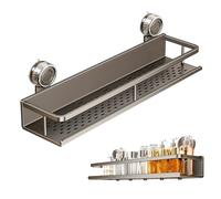 Générique Organizzatore per doccia a ventosa, cestino da parete per bagno, porta oggetti da parete, salvaspazio, per shampoo spezie, bagno, dormitorio, cucina, soggiorno, casa