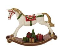 Générique Ornamenti Di A Dondolo Natale, Resina Rocking Horse Figura di Natale Decorazione Da Tavolo Festa Favor Compleanno Regalo Giocattolo Artigianato per Natale Ringraziamento New Year