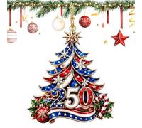 Générique Ornamenti natalizi Decorazioni acriliche 2D da appendere 250° | Ornamenti per albero di Natale Per La Residenza Vacanze Camera Finestra E Porta Ufficio