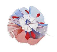Générique Oro Bianco Cappelli Chiesa Piuma Clip Fascinators Cappello Cap per Tappeto Pelliccia Blu Anatra, blu, Taglia unica