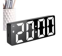 Générique Orologio a LED Mirror Alarm Clock - Electronic Clock Large Display Desk Clocks Alarm Clocks, Silent, Displays Date and Temperature, Home Decor for Bedroom, Living Room