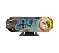 Générique Orologio digitale con allarme | LED Mirror Time,Digital Bedside Clock | for Nightstand Workplace Travel Dorm Kitchen Counter Room Hotel Home