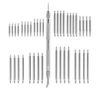 Générique Orologio Pin Removal Tools, Manuale Spring Bar Tool, 41 x Pin Springs Bar, Metal Wrist Bands Removal Kit 1,5 x 18 mm per Easy Watch Strap Adjustments Enthusiasts and Repairers, multicolore,