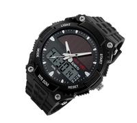 Générique Orologio solare Powered Watch, Digital Wristwatch for Men, Multifunctional Timepiece Style, Date Display Feature, Shock-Resistant Build, Ideal for Fitness Activities and Field Work Dressing