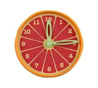 Générique Orologio sveglia di frutta | Orologio da sveglia moderno limone per ufficio,Compatto a batteria decorativo bambino adulto compleanno scuola dormitorio soggiorno cucina