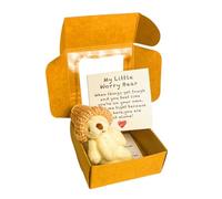 Générique Orso di peluche - Piccolo orsacchiotto con carta stimolante | Compagno di gioco morbido con biglietto stimolante decorazione domestica fatta a mano per le donne
