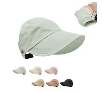 Générique Outdoor UV Protection Hollow Top Sun Hat - Women's Wide Brim Breathable Summer Hat, verde, Taglia unica