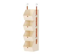 Générique Over The Door Organizer, 4-Tier Hangable Clothes Storage, Closet Organizer for Apartment, Bedroom, Dorm, Nursery, Ufficio, Garage, Shoes, Borse, Towels, Giocattoli