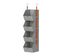 Générique Over The Door Organizer, 4-Tier Hangable Clothes Storage, Closet Organizer for Apartment, Bedroom, Dorm, Nursery, Ufficio, Garage, Shoes, Borse, Towels, Giocattoli