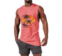 Générique Pacchetti Di Camicie Uomo Mens Allenamento Tank Top Sleeveless Shirt Muscolo Palestra Bodybuilding Fitness Training T Camicie Da Lavoro per Uomo Pack, Rosa, XXXL