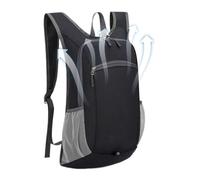 Générique Packable Backpack, Hiking, Large Capacity 35l Organizer with Foldable 11x17 Inches Design, Lightweight Travel Bag for Urban, Commuting, Camping, Palestra, Workout, Black Green, Nero , Se