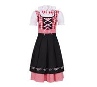 Générique Pagliaccetto Fluido Costume per le donne, abiti tradizionali Pagliaccetto Pantaloni Nero, rosa acceso, L