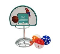 Générique Pallacanestro Bird Toy, Interactive Toy Conures, 3 Palline Playset, 5.08 x 3.15in Portatile Gabbia Stand, Fun Parrot Training for Cockatiels, Conures, Other Small Birds