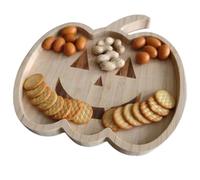 Générique Pallet Di Legno Di Halloween, Vassoio Di Servizio Di Halloween Decorativo - Bancone Pino Per Pizza, Formaggio, Pizza, Pane E Carne