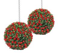 Générique Palline topiarie di fiori artificiali - palle di bosso artificiali | False palle di bosso | Decorazione per feste anti-rust