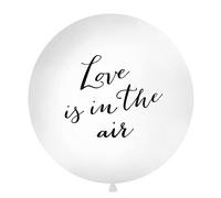 Generique - Palloncino in lattice gigante bianco Love is in The air 1 metro