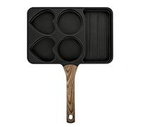 Générique Pan for Eggs - 5 Grid Detachable Multifunction Kitchen Utensils Frying Pans, 13,98 x 10,83 pollici Nonstick Cooking Tools for Home Restaurant, Chicken Fish Hamburger Cooking Use