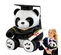 Générique Panda Graduation Plush, Panda Stoffed Animale, Panda Giocattoli Animali Film | Decorazione di Classe Giocattoli per, Soft Doll Party Findies for Elementary School Das College