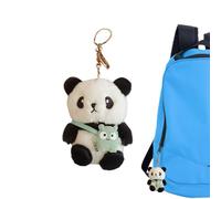 Générique Panda Keyring - Cotton 4.33Inch Short Plush Bag Pendant | Cute Soft Panda Accessory With Backpack Car Key Holder, Belt Charm | Women, Men, verde, Se référer au descriptif