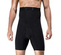 Générique Pantaloncini a compressione da uomo a vita alta dimagrante intimo che dimagrisce body gainant dimagrante boxer pancia piatta uomo invisibile mutandine push up gluteo e fianchi, Nero , L